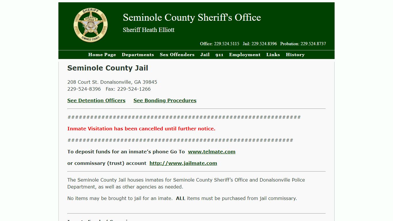 JailSeminole County Sherriffs Office